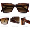 image:imageSOJOS Trendy Oversized Cateye Sunglasses Womens UV400 Designer Shades Lentes De Sol Para Mujer SJ2347Brown TortoiseGradient Brown