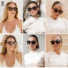 image:imageSOJOS Trendy Oversized Cateye Sunglasses Womens UV400 Designer Shades Lentes De Sol Para Mujer SJ2347Brown TortoiseGrey
