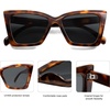image:imageSOJOS Trendy Oversized Cateye Sunglasses Womens UV400 Designer Shades Lentes De Sol Para Mujer SJ2347Brown TortoiseGrey