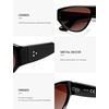 image:imageSOJOS Trendy Oversized Polarized Aviator Sunglasses Womens Mens Large 80s 90s Retro Vintage Shades SJ2705BlackGradient Reddish Brown