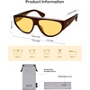 image:imageSOJOS Trendy Oversized Polarized Aviator Sunglasses Womens Mens Large 80s 90s Retro Vintage Shades SJ2705BrownYellow Tint