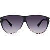 image:imageSOJOS Trendy Oversized Sunglasses for WomenRetro Big Large Shades Sun Glasses SJ2708Black Grading Grey Pattern Frame Grey Grading Lens