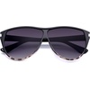 image:imageSOJOS Trendy Oversized Sunglasses for WomenRetro Big Large Shades Sun Glasses SJ2708Black Grading Grey Pattern Frame Grey Grading Lens