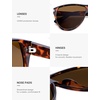 image:imageSOJOS Trendy Oversized Sunglasses for WomenRetro Big Large Shades Sun Glasses SJ2708Tortoise Frame Brown Len