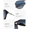 image:imageSOJOS Trendy Polarized Aviator Sunglasses for Women Men Large Retro 80s 90s Vintage Shades SJ2684Blackblue