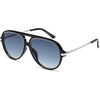 image:imageSOJOS Trendy Polarized Aviator Sunglasses for Women Men Large Retro 80s 90s Vintage Shades SJ2684Blackblue