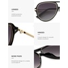 image:imageSOJOS Trendy Polarized Aviator Sunglasses for Women Men Large Retro 80s 90s Vintage Shades SJ2684Blackgrey
