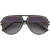 image:imageSOJOS Trendy Polarized Aviator Sunglasses for Women Men Large Retro 80s 90s Vintage Shades SJ2684Blackgrey