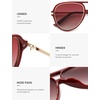 image:imageSOJOS Trendy Polarized Aviator Sunglasses for Women Men Large Retro 80s 90s Vintage Shades SJ2684Redred