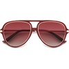 image:imageSOJOS Trendy Polarized Aviator Sunglasses for Women Men Large Retro 80s 90s Vintage Shades SJ2684Redred