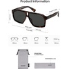 image:imageSOJOS Trendy Polarized Aviator Sunglasses for Women MenFashion Square Aviators Shades Vintage Style UV400 Protected SJ2699Demi