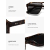 image:imageSOJOS Trendy Polarized Aviator Sunglasses for Women MenFashion Square Aviators Shades Vintage Style UV400 Protected SJ2699Demi