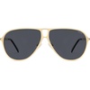 image:imageSOJOS Trendy Polarized Aviator Sunglasses for Women MenRetro Aviators Shades Vintage Style Metal Frame SJ1289Goldgrey