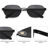 image:imageSOJOS Trendy Polarized Hexagon Sunglasses for Women Men UV400 Retro Rectangle Shades SJ1238BlackGrey