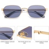 image:imageSOJOS Trendy Polarized Hexagon Sunglasses for Women Men UV400 Retro Rectangle Shades SJ1238GoldPurple