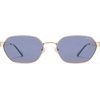 image:imageSOJOS Trendy Polarized Hexagon Sunglasses for Women Men UV400 Retro Rectangle Shades SJ1238GoldPurple