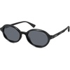 image:imageSOJOS Trendy Polarized Oval Sunglasses for Women MenFashion Ovale Rounded Shades Fashion Wave Frame UV400 Protected SJ2697Black