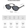 image:imageSOJOS Trendy Polarized Oval Sunglasses for Women MenFashion Ovale Rounded Shades Fashion Wave Frame UV400 Protected SJ2697Black