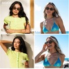 image:imageSOJOS Trendy Polarized Oval Sunglasses for Women MenFashion Ovale Rounded Shades Fashion Wave Frame UV400 Protected SJ2697Brown