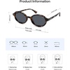 image:imageSOJOS Trendy Polarized Oval Sunglasses for Women MenFashion Ovale Rounded Shades Fashion Wave Frame UV400 Protected SJ2697Demi