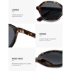 image:imageSOJOS Trendy Polarized Oval Sunglasses for Women MenFashion Ovale Rounded Shades Fashion Wave Frame UV400 Protected SJ2697Demi
