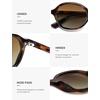 image:imageSOJOS Trendy Polarized Oval Sunglasses for Women MenFashion Ovale Rounded Shades Fashion Wave Frame UV400 Protected SJ2697Tortoise
