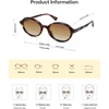image:imageSOJOS Trendy Polarized Oval Sunglasses for Women MenFashion Ovale Rounded Shades Fashion Wave Frame UV400 Protected SJ2697Tortoise