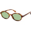 image:imageSOJOS Trendy Polarized Oval Sunglasses for Women MenFashion Ovale Rounded Shades Fashion Wave Frame UV400 Protected SJ2697Yellow Demi