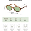 image:imageSOJOS Trendy Polarized Oval Sunglasses for Women MenFashion Ovale Rounded Shades Fashion Wave Frame UV400 Protected SJ2697Yellow Demi