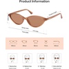 image:imageSOJOS Trendy Polarized Oval Sunglasses for Women Retro Chic 90s Shades Lightweight Sunnies SJ2656Brown Frame Brown Lens