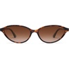 image:imageSOJOS Trendy Polarized Oval Sunglasses for Women Retro Chic 90s Shades Lightweight Sunnies SJ2656Brown Tortoise Frame Brown Grading Lens