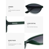 image:imageSOJOS Trendy Polarized Oval Sunglasses for Women Retro Chic 90s Shades Lightweight Sunnies SJ2656Green Frame Grey Grading Lens