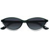 image:imageSOJOS Trendy Polarized Oval Sunglasses for Women Retro Chic 90s Shades Lightweight Sunnies SJ2656Green Frame Grey Grading Lens
