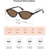 image:imageSOJOS Trendy Polarized Oval Sunglasses for Women Retro Chic 90s Shades Lightweight Sunnies SJ2656Tortoise Frame Brown Lens