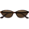 image:imageSOJOS Trendy Polarized Oval Sunglasses for Women Retro Chic 90s Shades Lightweight Sunnies SJ2656Tortoise Frame Brown Lens