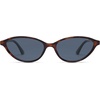 image:imageSOJOS Trendy Polarized Oval Sunglasses for Women Retro Chic 90s Shades Lightweight Sunnies SJ2656Tortoise Frame Grey Lens