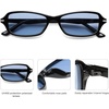 image:imageSOJOS Trendy Polarized Petite Rectangle Sunglasses Womens Mens Retro Skinny 90s Y2K Thin Shades SJ2376Blue