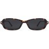 image:imageSOJOS Trendy Polarized Petite Rectangle Sunglasses Womens Mens Retro Skinny 90s Y2K Thin Shades SJ2376Tortoise