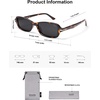 image:imageSOJOS Trendy Polarized Petite Rectangle Sunglasses Womens Mens Retro Skinny 90s Y2K Thin Shades SJ2376Tortoise