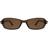 image:imageSOJOS Trendy Polarized Petite Rectangle Sunglasses Womens Mens Retro Skinny 90s Y2K Thin Shades SJ2376Transparent Brown