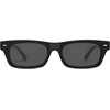 image:imageSOJOS Trendy Polarized Rectangle Sunglasses Womens Men Retro Vintage Sun Glasses SJ2379Black Frame Grey Lens