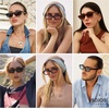 image:imageSOJOS Trendy Polarized Rectangle Sunglasses Womens Men Retro Vintage Sun Glasses SJ2379Tortorise Frame Orange Lens