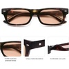 image:imageSOJOS Trendy Polarized Rectangle Sunglasses Womens Men Retro Vintage Sun Glasses SJ2379Tortorise Frame Orange Lens