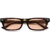 image:imageSOJOS Trendy Polarized Rectangle Sunglasses Womens Men Retro Vintage Sun Glasses SJ2379Tortorise Frame Orange Lens