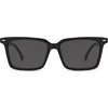 image:imageSOJOS Trendy Polarized Square Sunglasses Womens Men Retro Vintage 90s Sun Glasses SJ2387Black Frame Grey Lens