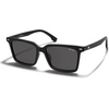 image:imageSOJOS Trendy Polarized Square Sunglasses Womens Men Retro Vintage 90s Sun Glasses SJ2387Black Frame Grey Lens