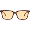 image:imageSOJOS Trendy Polarized Square Sunglasses Womens Men Retro Vintage 90s Sun Glasses SJ2387Red Tortoise Frame Light Brown Lens
