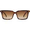 image:imageSOJOS Trendy Polarized Square Sunglasses Womens Men Retro Vintage 90s Sun Glasses SJ2387Yellow Tortoise Frame Browing Grading Lens