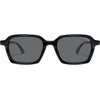 image:imageSOJOS Trendy Polarized Square Sunglasses for Women MenFashion Rectangle Shades Wavy Pattern Frame UV400 Protected SJ2698Black