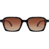image:imageSOJOS Trendy Polarized Square Sunglasses for Women MenFashion Rectangle Shades Wavy Pattern Frame UV400 Protected SJ2698Brown